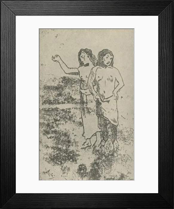 Framed Print : Drawing, 1936. Artist: Paul Gauguin Framed Print : Drawing, 1936. Artist: Paul Gauguin