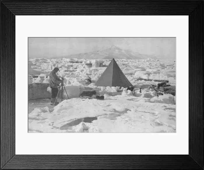Framed Print : The Lower Koettlitz Glacier, 1911, (1913). Artist: Frank Debenham Framed Print : The Lower Koettlitz Glacier, 1911, (1913). Artist: Frank Debenham