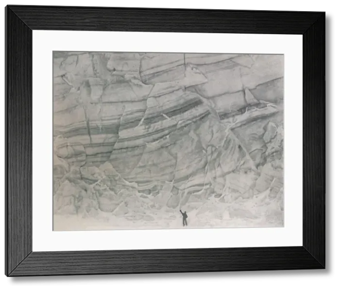 Framed Print : Ice Structure, c1911, (1913). Artist: G Murray Levick Framed Print : Ice Structure, c1911, (1913). Artist: G Murray Levick