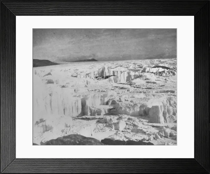 Framed Print : The Koettlitz Glacier, Just North of Heald Island, Showing Ice Pinnacles, Etc c1911, (1913) Framed Print : The Koettlitz Glacier, Just North of Heald Island, Showing Ice Pinnacles, Etc c1911, (1913)