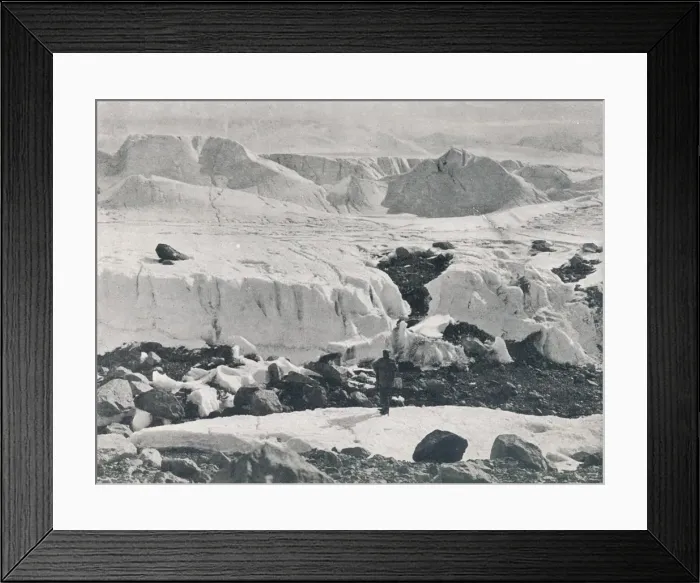 Framed Print : Crevassed Ice at Entrance to Priestley Glacier, c1911, (1913). Artist: G Murray Levick Framed Print : Crevassed Ice at Entrance to Priestley Glacier, c1911, (1913). Artist: G Murray Levick