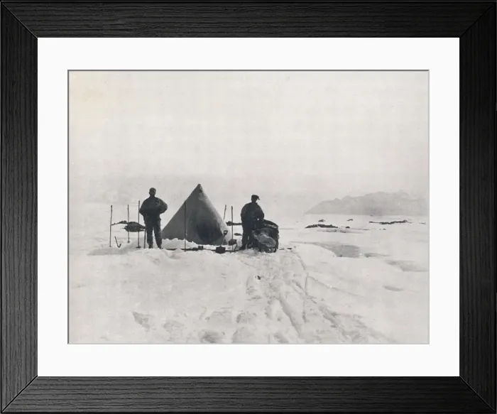 Framed Print : Levicks Camp Among Crevasses, 1912, (1913). Artist: G Murray Levick Framed Print : Levicks Camp Among Crevasses, 1912, (1913). Artist: G Murray Levick