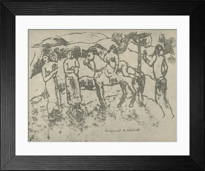 Framed Print : Change of Residence, 1936. Artist: Paul Gauguin Framed Print : Change of Residence, 1936. Artist: Paul Gauguin