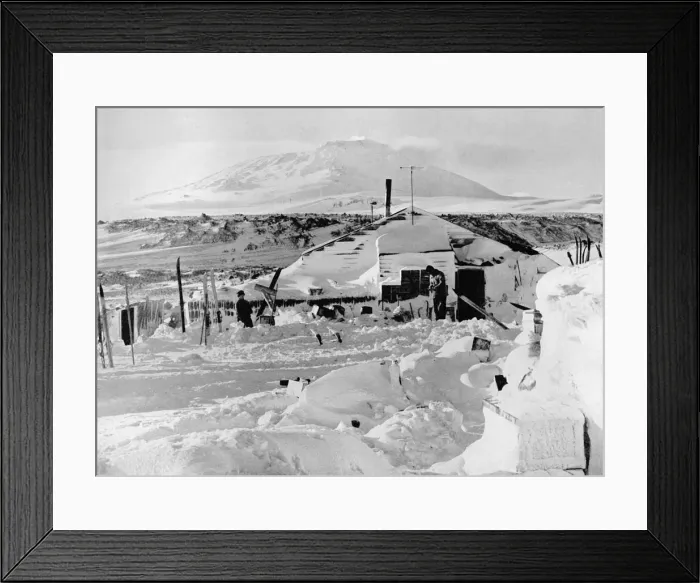 Framed Print : The Hut After The Winter, c1911, (1913). Artist: Herbert Ponting Framed Print : The Hut After The Winter, c1911, (1913). Artist: Herbert Ponting
