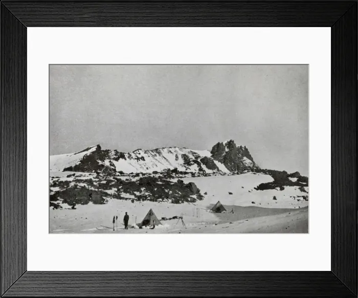 Framed Print : Remains of an Explosion Crater on Erebus (9, 000 feet), c1911, (1913). Artist Framed Print : Remains of an Explosion Crater on Erebus (9, 000 feet), c1911, (1913). Artist