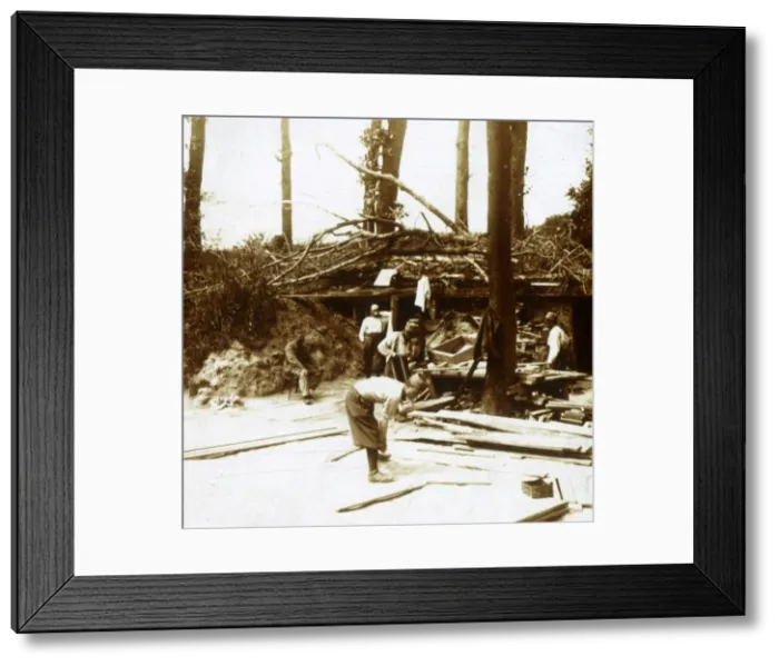 Framed Print : Zouaves, Nieuwpoort, Flanders, Belgium, c1914-c1918 Framed Print : Zouaves, Nieuwpoort, Flanders, Belgium, c1914-c1918