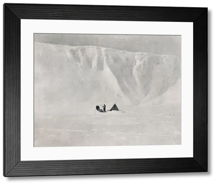 Framed Print : Dugdale Glacier, c1911, (1913). Artist: G Murray Levick Framed Print : Dugdale Glacier, c1911, (1913). Artist: G Murray Levick