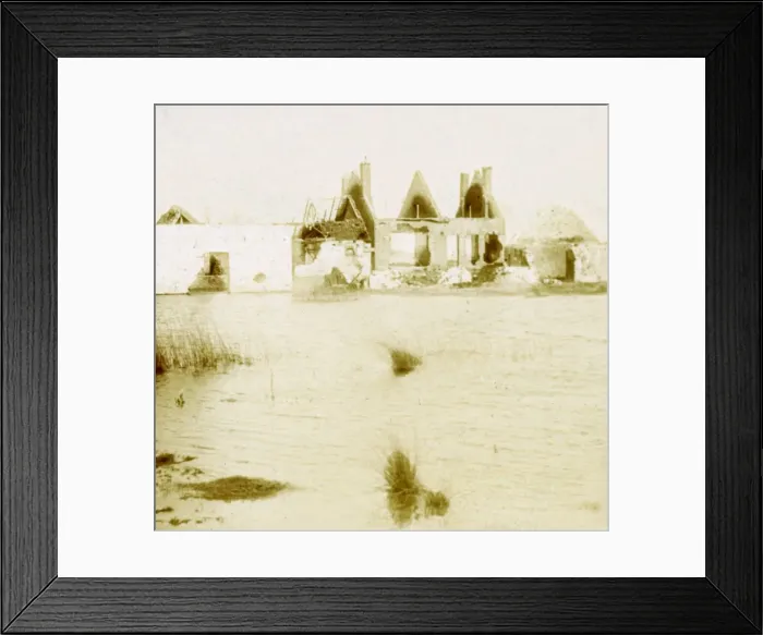 Framed Print : Ramskapelle, Belgium, c1914-c1918 Framed Print : Ramskapelle, Belgium, c1914-c1918