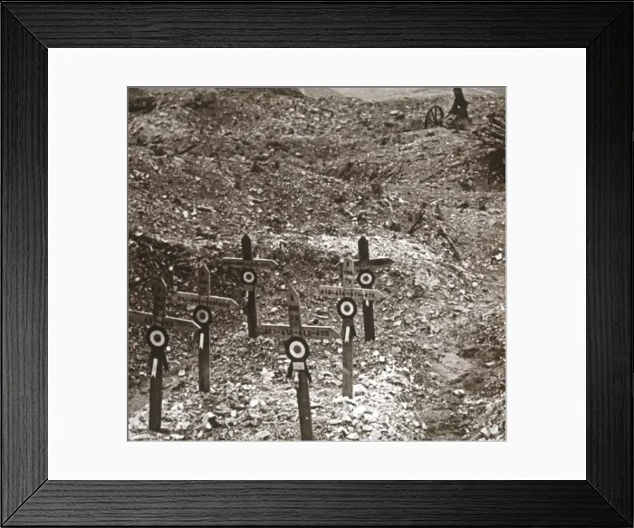 Framed Print : Destroyed battery, Fort Vaux, northern France, c1914-c1918 Framed Print : Destroyed battery, Fort Vaux, northern France, c1914-c1918