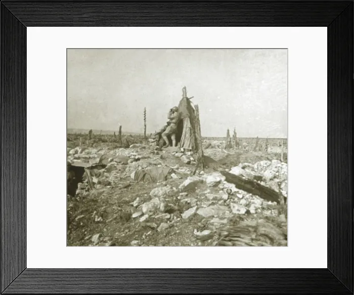 Framed Print : Look-out post, Fort Vaux, northern France, c1914-c1918 Framed Print : Look-out post, Fort Vaux, northern France, c1914-c1918