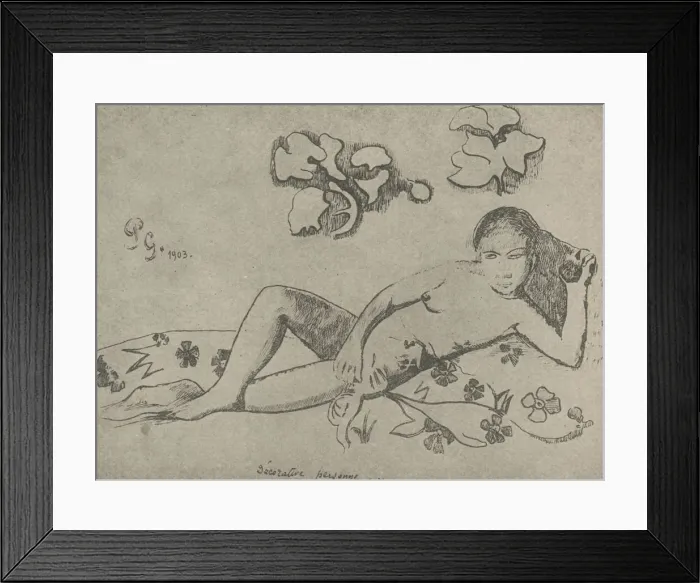 Framed Print : Decorative Figure, 1936. Artist: Paul Gauguin Framed Print : Decorative Figure, 1936. Artist: Paul Gauguin
