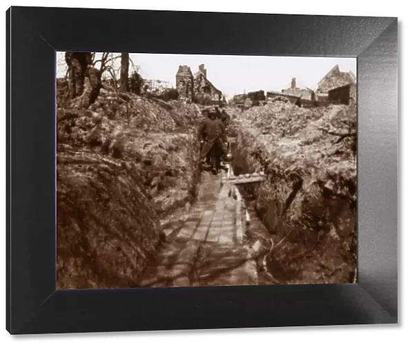 Trenches, Somme, northern France, c1914-c1918