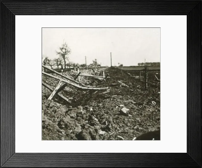 Framed Print : Railway, Somme, northern France, c1914-c1918 Framed Print : Railway, Somme, northern France, c1914-c1918