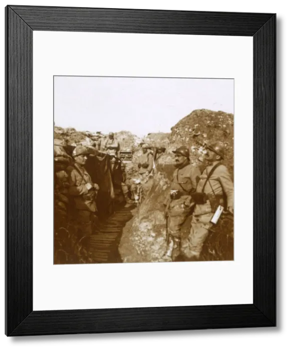 Framed Print : Fighting unit, Ville-sur-Tourbe, northern France, c1914-c1918 Framed Print : Fighting unit, Ville-sur-Tourbe, northern France, c1914-c1918
