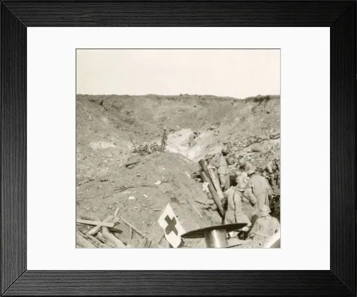 Framed Print : Front line, Sailly-Saillisel, Northern France, c1914-c1918 Framed Print : Front line, Sailly-Saillisel, Northern France, c1914-c1918