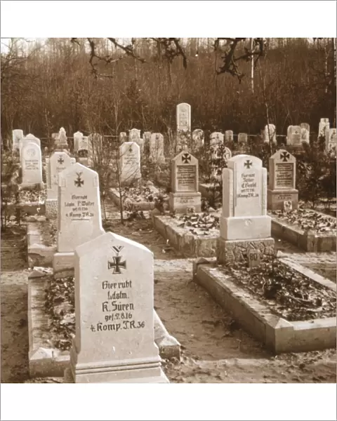 German cemetery, Carlepont, Northern France, c1914-c1918