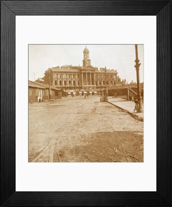 Framed Print : Town Hall and Main Square, Cambrai, Northern France, c1914-c1918 Framed Print : Town Hall and Main Square, Cambrai, Northern France, c1914-c1918
