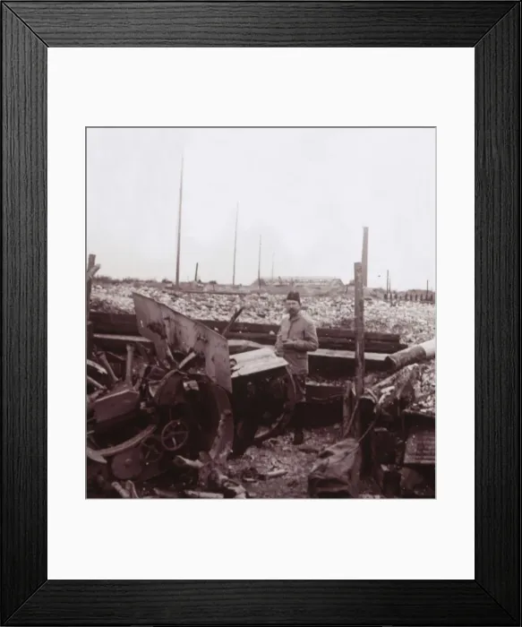 Framed Print : Destruction, Carency, northern France, c1914-c1918 Framed Print : Destruction, Carency, northern France, c1914-c1918