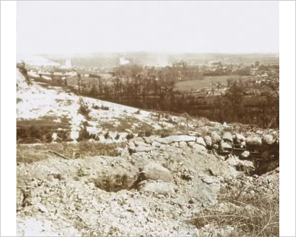Bombardment, Ablain-Saint-Nazaire, Northern France, c1914-c1918