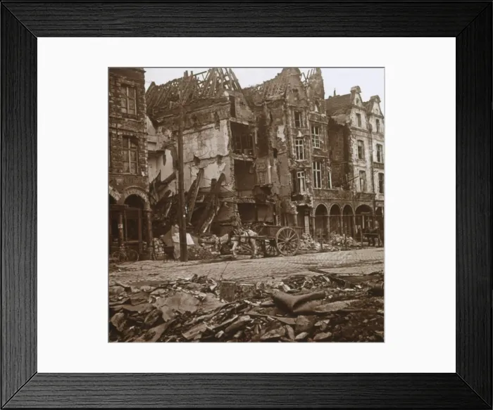 Framed Print : La Petite Place, Arras, northern France, c1914-c1918 Framed Print : La Petite Place, Arras, northern France, c1914-c1918