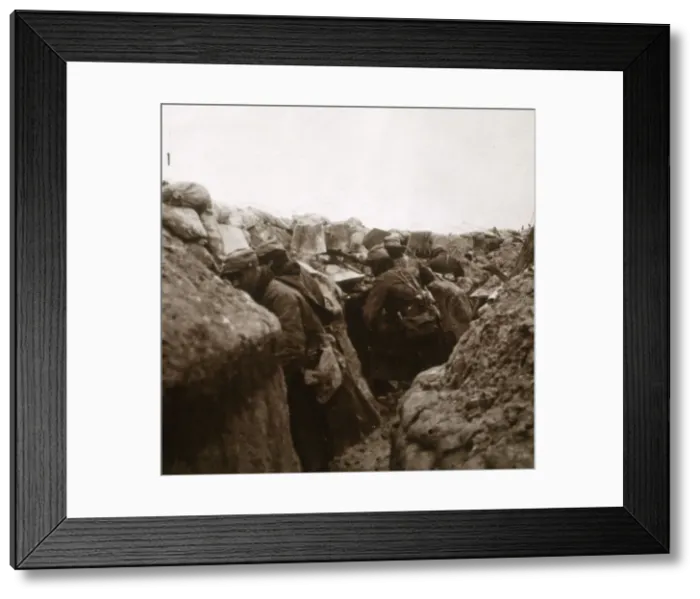 Framed Print : Preparing for attack, Arne, Northern France, c1914-c1918 Framed Print : Preparing for attack, Arne, Northern France, c1914-c1918