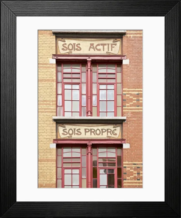 Framed Print : Foyer Schaerbeek, 53-59 Rue Victor Hugo, Brussels, Belgium, (1909) c2014-2017. Artist Framed Print : Foyer Schaerbeek, 53-59 Rue Victor Hugo, Brussels, Belgium, (1909) c2014-2017. Artist