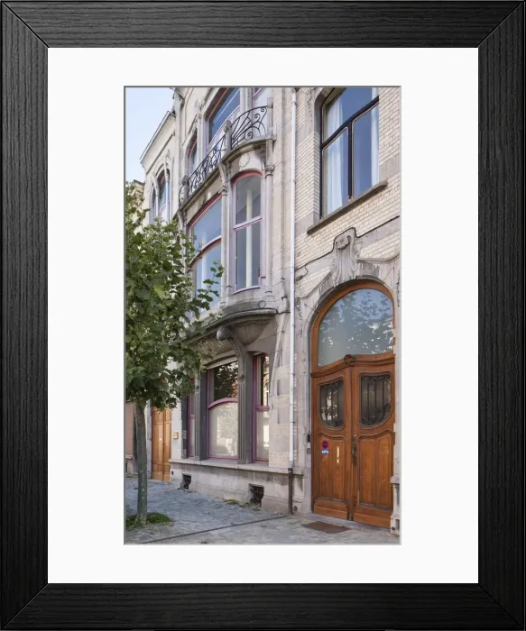 Framed Print : Maison-Atelier Delcorde, 40 & 44 Avenue Sleeckx, (1913), c2014-2017 Artist: Alan John Ainsworth Framed Print : Maison-Atelier Delcorde, 40 & 44 Avenue Sleeckx, (1913), c2014-2017 Artist: Alan John Ainsworth