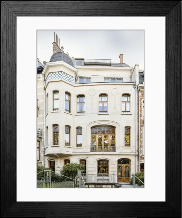 Framed Print : Maison Emile Waxweiler, 33 Sq Vergote, (1907), c2014-2017. Artist: Alan John Ainsworth Framed Print : Maison Emile Waxweiler, 33 Sq Vergote, (1907), c2014-2017. Artist: Alan John Ainsworth