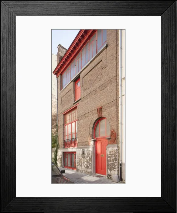 Framed Print : Maison-Atelier Emile Fabry, 6 Rue du College Saint-Michel, (1902), c2014-2017. Artist Framed Print : Maison-Atelier Emile Fabry, 6 Rue du College Saint-Michel, (1902), c2014-2017. Artist