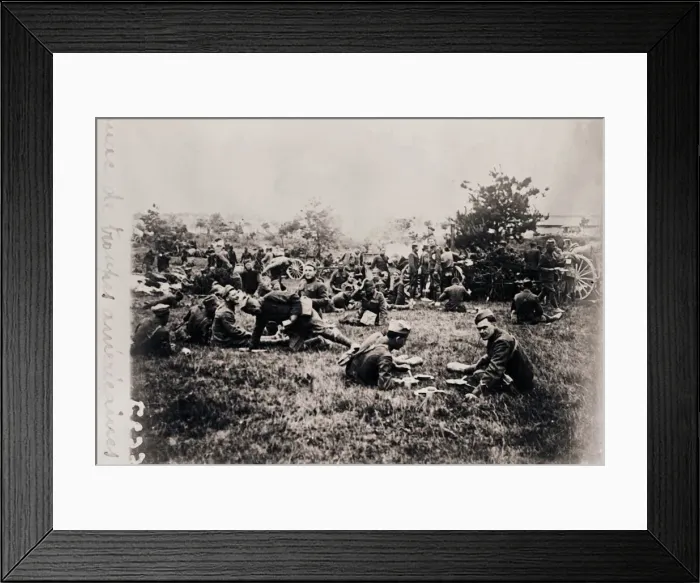 Framed Print : Bivouac of American troops, c1914-c1918 Framed Print : Bivouac of American troops, c1914-c1918