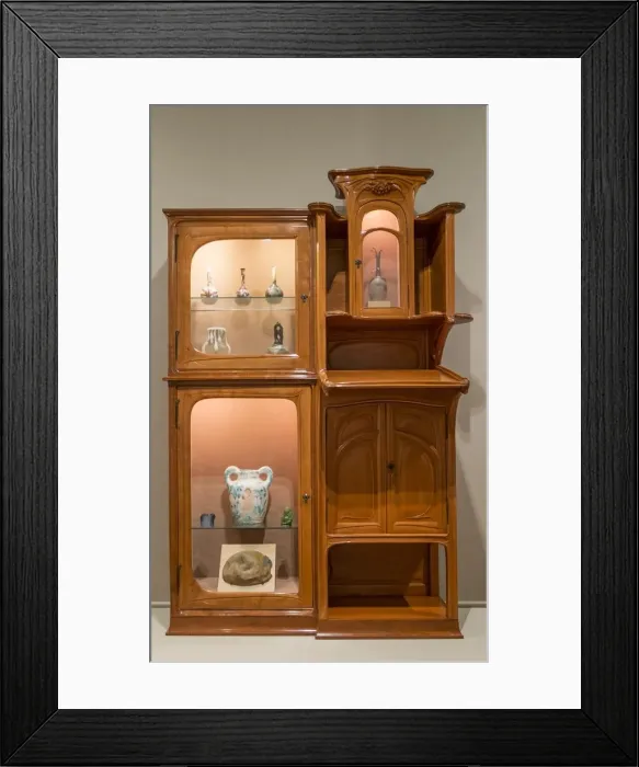 Framed Print : Writing Desk-Bookcase, 1900-05, (c2014-2017). Artist: Alan John Ainsworth Framed Print : Writing Desk-Bookcase, 1900-05, (c2014-2017). Artist: Alan John Ainsworth