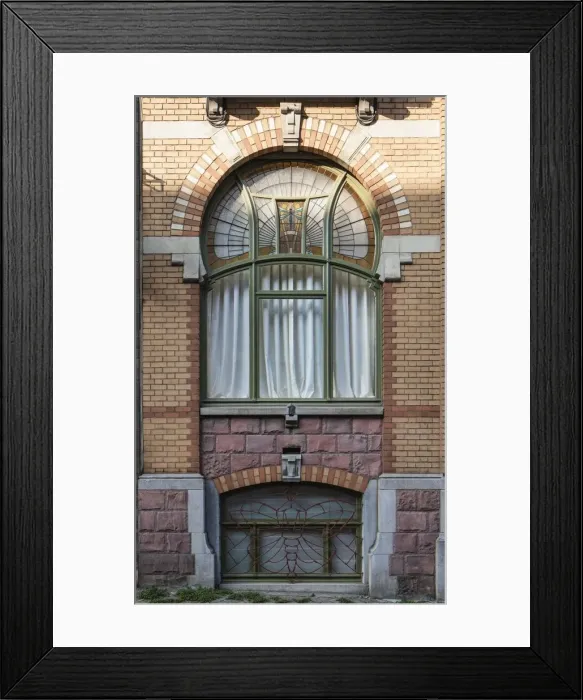Framed Print : Maison Langbehn, 90-92 Rue Renkin, Brussels, Belgium, (1901), c2014-2017. Artist Framed Print : Maison Langbehn, 90-92 Rue Renkin, Brussels, Belgium, (1901), c2014-2017. Artist