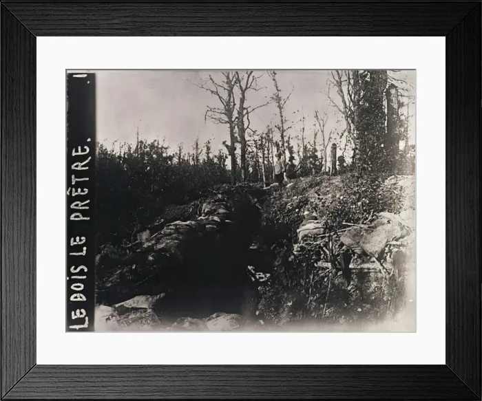 Framed Print : Trenches, Bois-le-Pretre, Lorraine, northern France, c1914-c1918 Framed Print : Trenches, Bois-le-Pretre, Lorraine, northern France, c1914-c1918