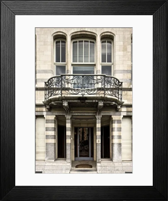 Framed Print : Hotel Deprez-Van de Velde, 3 Av. Palmeston, Brussels, Belgium, (1895-1896), c2014-2017 Framed Print : Hotel Deprez-Van de Velde, 3 Av. Palmeston, Brussels, Belgium, (1895-1896), c2014-2017