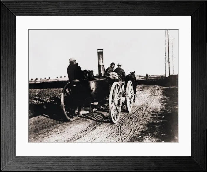 Framed Print : Mobile kitchen going up the line, c1914-c1918 Framed Print : Mobile kitchen going up the line, c1914-c1918