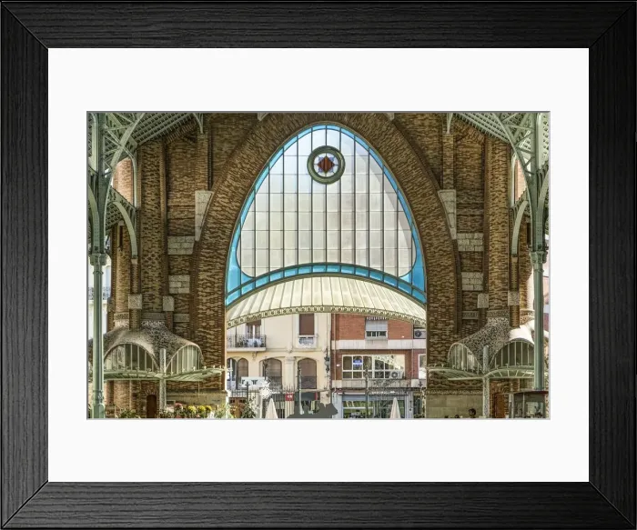 Framed Print : Mercado Central, Valencia, (c1914-1928), c2014-2017. Artist: Alan John Ainsworth Framed Print : Mercado Central, Valencia, (c1914-1928), c2014-2017. Artist: Alan John Ainsworth