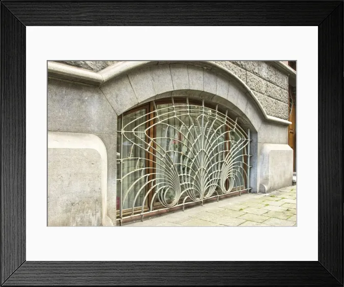 Framed Print : 46 Rue du Cardinal, Brussels, Belgium, (1900), c2014-2017. Artist: Alan John Ainsworth
