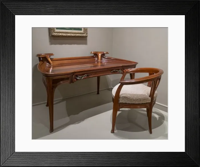 Framed Print : Desk and Chair, Brussels, Belgium, c1900, (c2014-2017). Artist: Alan John Ainsworth Framed Print : Desk and Chair, Brussels, Belgium, c1900, (c2014-2017). Artist: Alan John Ainsworth
