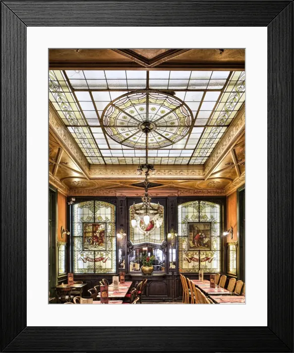Framed Print : Taverne-Restaurant Falstaff, 17-19 Rue Henri Maus, Brussels, Belgium, (1903), c2014-2017 Framed Print : Taverne-Restaurant Falstaff, 17-19 Rue Henri Maus, Brussels, Belgium, (1903), c2014-2017