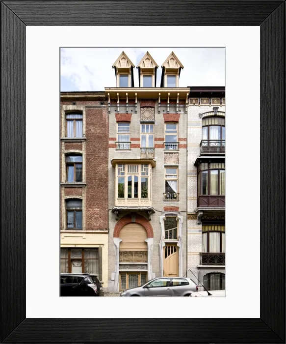 Framed Print : 55 Rue Philippe Le Bon, Brussels, Belgium, c2014-2017. Artist: Alan John Ainsworth