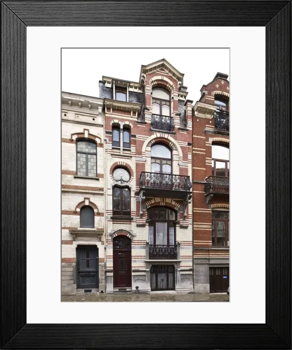 Framed Print : Mison Kwachet, 51 Rue Van Campenhout, Brussels, Belgium, (1901), c2014-2017. Artist Framed Print : Mison Kwachet, 51 Rue Van Campenhout, Brussels, Belgium, (1901), c2014-2017. Artist