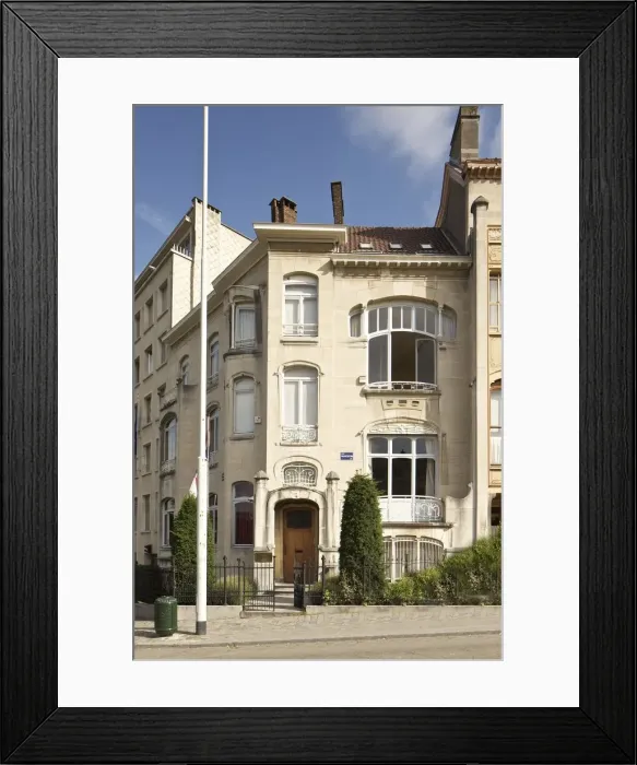 Framed Print : Hotel van Eetvelde, 2 Av. Palmerston, Brussels, Belgium, (1898), c2014-2017. Artist Framed Print : Hotel van Eetvelde, 2 Av. Palmerston, Brussels, Belgium, (1898), c2014-2017. Artist