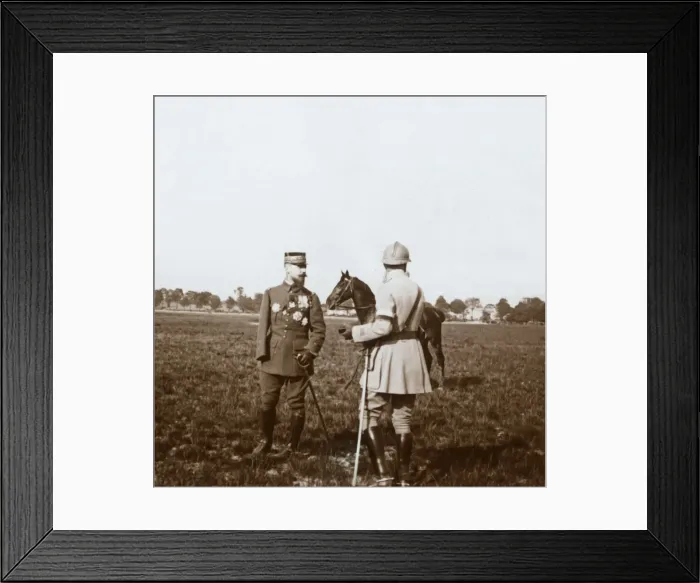 Framed Print : General Henri Gouraud, Chalons, Marne, northern France, c1914-c1918