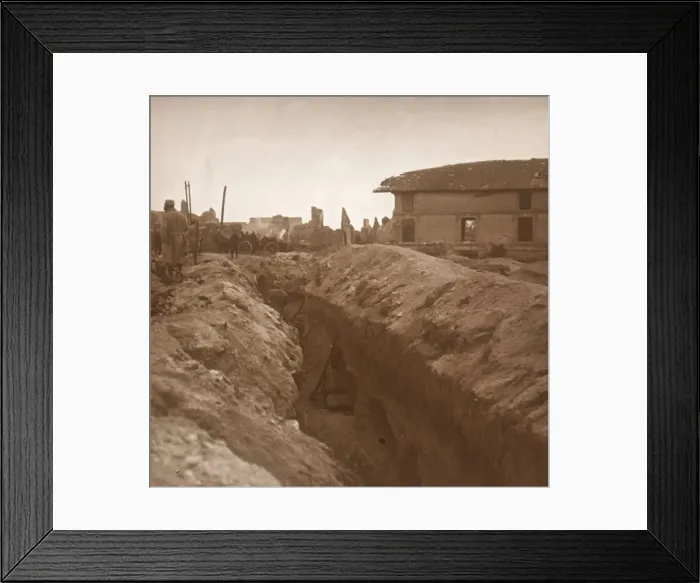 Framed Print : Trenches, c1914-c1918 Framed Print : Trenches, c1914-c1918