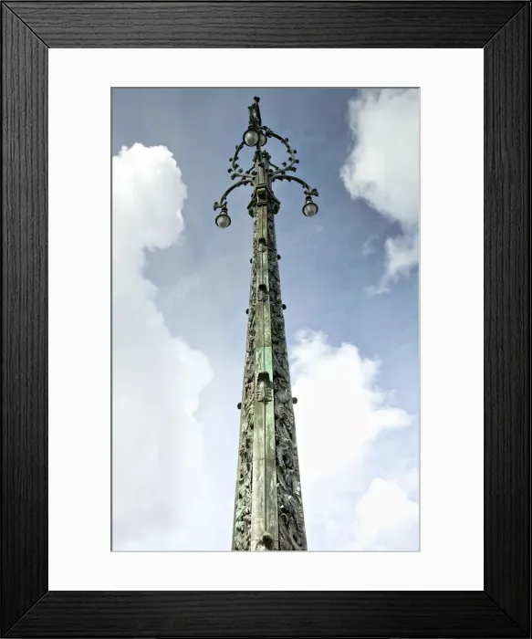 Framed Print : Lamp column, Av des Azalees / Av. Paul Deschanel, 1913, (c2014-2017). Artist: Alan John Ainsworth Framed Print : Lamp column, Av des Azalees / Av. Paul Deschanel, 1913, (c2014-2017). Artist: Alan John Ainsworth