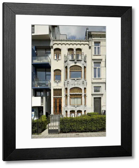 Framed Print : Maison du Lietenant Jean Delannoy, 120 Av. De Tervueren, (1906), c2014-2017. Artist Framed Print : Maison du Lietenant Jean Delannoy, 120 Av. De Tervueren, (1906), c2014-2017. Artist