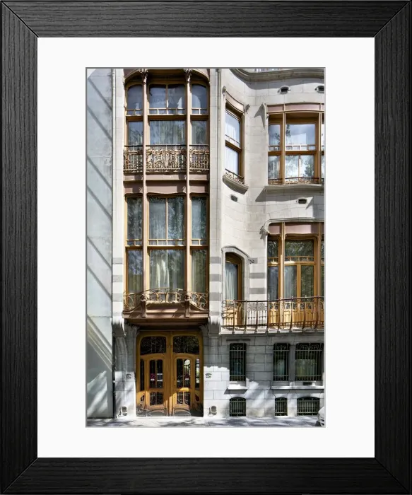 Framed Print : Hotel Solvay, 224 Avenue Louise, (1895-1903), c2014-2017. Artist: Alan John Ainsworth Framed Print : Hotel Solvay, 224 Avenue Louise, (1895-1903), c2014-2017. Artist: Alan John Ainsworth