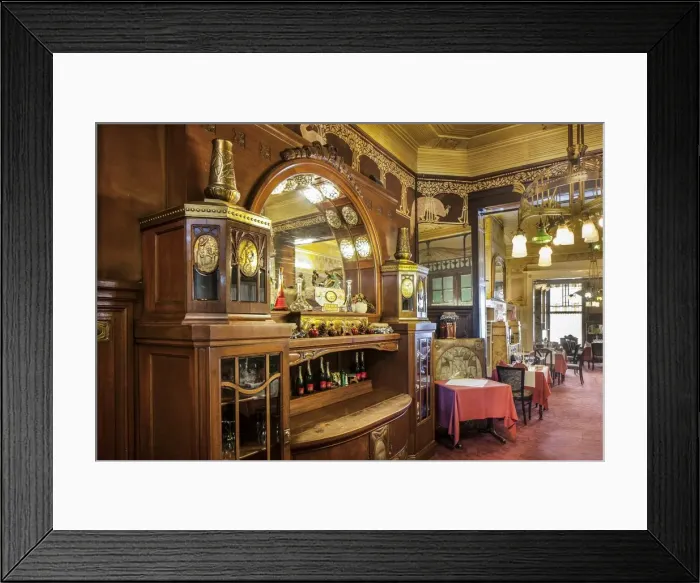 Framed Print : Cafe Ultime Hallucinatie, 316 Rue Royale, Brussels, Belgium, (c1904), c2014-2017 Framed Print : Cafe Ultime Hallucinatie, 316 Rue Royale, Brussels, Belgium, (c1904), c2014-2017