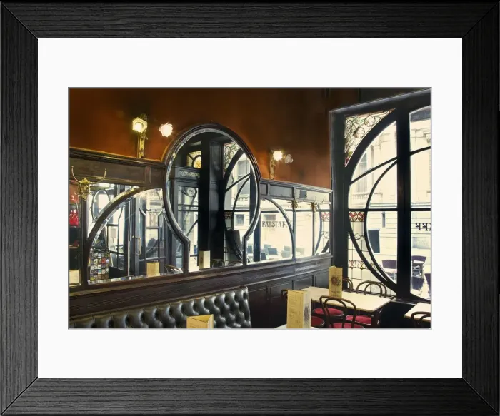 Framed Print : Taverne-Restaurant Falstaff, 17-19 Rue Henri Maus, Brussels, Belgium, (1903), c2014-2017 Framed Print : Taverne-Restaurant Falstaff, 17-19 Rue Henri Maus, Brussels, Belgium, (1903), c2014-2017