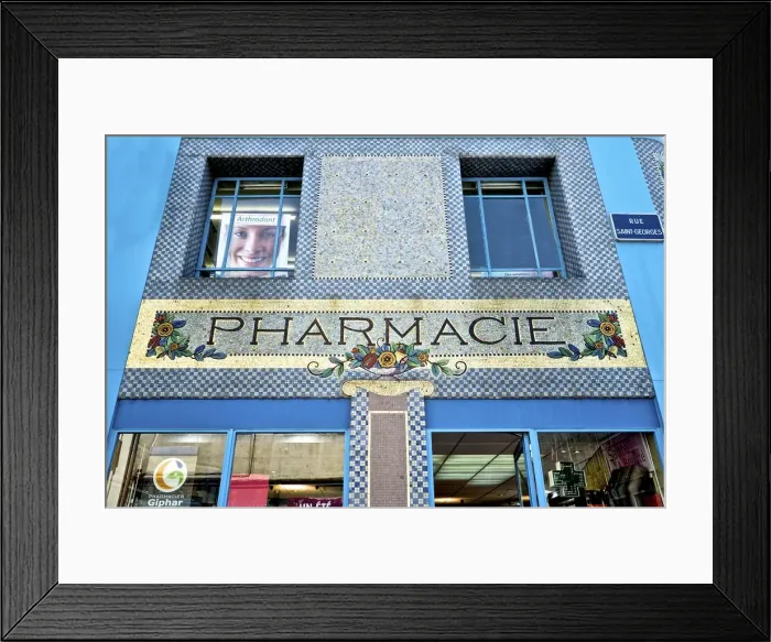 Framed Print : La pharmacie du Point-Central, Nancy, (1922), c2014-2017. Artist: Alan John Ainsworth Framed Print : La pharmacie du Point-Central, Nancy, (1922), c2014-2017. Artist: Alan John Ainsworth